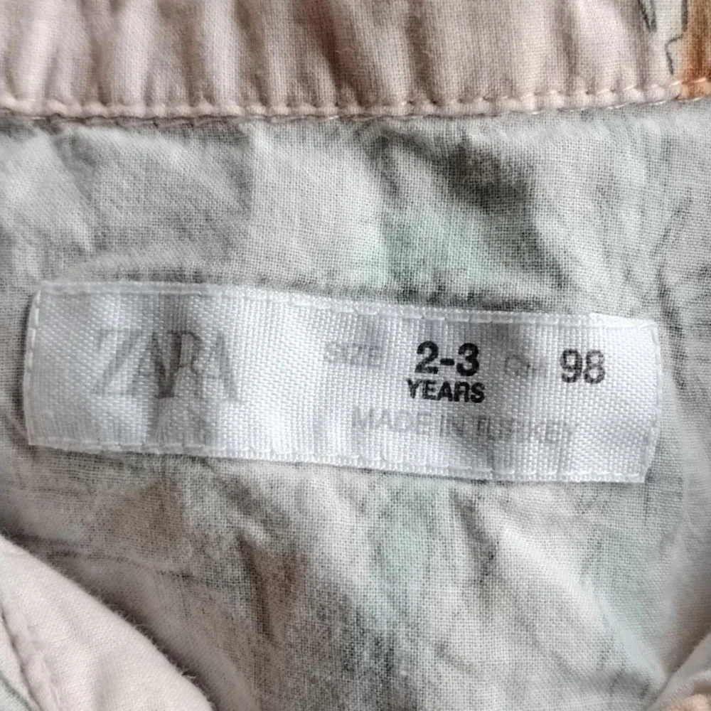 Two Zara Carter's 100% Cotton Button Down Shirt 2Y-3Y 2T Bugs Palm Trees